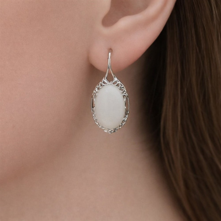 Серьги из Серебра 925 Приволжский ювелир арт. 311214-NF07, Родирование.
