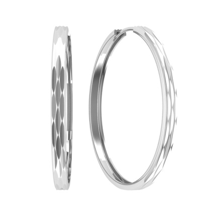 Серьги из Серебра 925 Приволжский ювелир арт. 311216, Родирование.