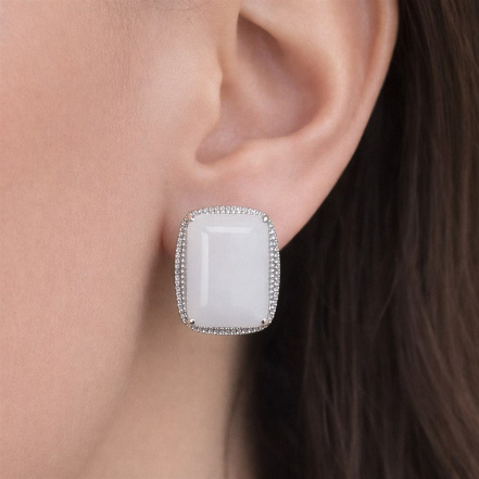 Серьги из Серебра 925 Приволжский ювелир арт. 311217-NF07, Родирование.