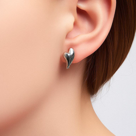 Серьги из Серебра 925 Приволжский ювелир арт. 311223, Родирование.