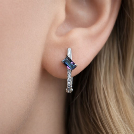 Серьги из Серебра 925 Приволжский ювелир арт. 311229-FA11GH10, Родирование.