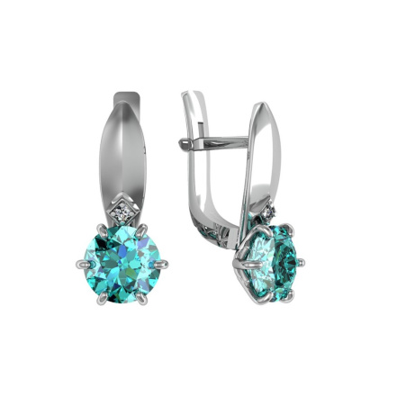 Серьги из Серебра 925 Приволжский ювелир арт. 311230-FA11FA78, Родирование.