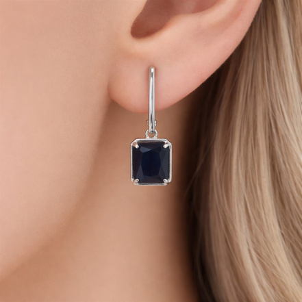Серьги из Серебра 925 Приволжский ювелир арт. 311245-FA59, Родирование.