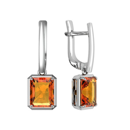 Серьги из Серебра 925 Приволжский ювелир арт. 311245-GH42, Родирование.