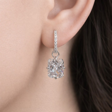 Серьги из Серебра 925 Приволжский ювелир арт. 311246-FA11, Родирование.