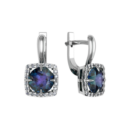 Серьги из Серебра 925 Приволжский ювелир арт. 311248-FA11GH10, Родирование.