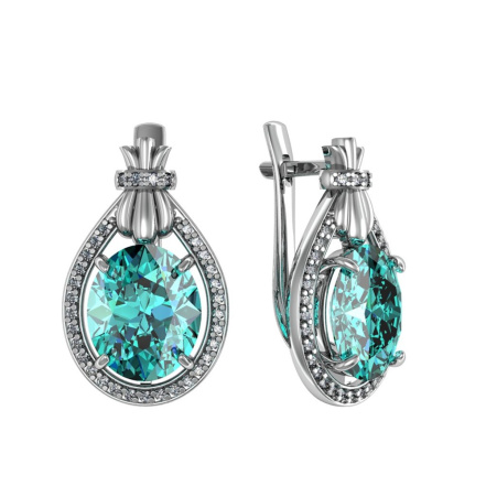Серьги из Серебра 925 Приволжский ювелир арт. 311257-FA11FA78, Родирование.