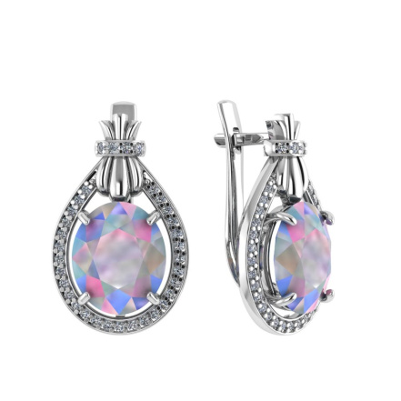 Серьги из Серебра 925 Приволжский ювелир арт. 311257-FA11GH99, Родирование.