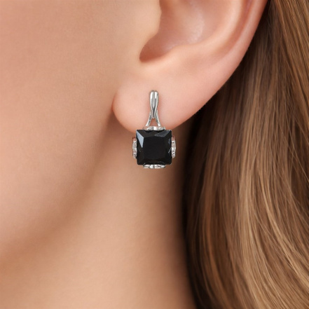 Серьги из Серебра 925 Приволжский ювелир арт. 311265-FA73, Родирование.