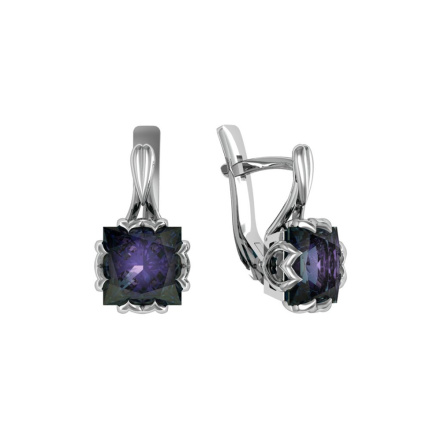 Серьги из Серебра 925 Приволжский ювелир арт. 311265-GH10, Родирование.