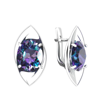 Серьги из Серебра 925 Приволжский ювелир арт. 311267-GH67, Родирование.