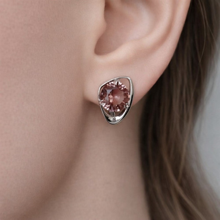 Серьги из Серебра 925 Приволжский ювелир арт. 311268-FA58, Родирование.