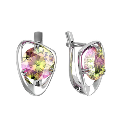 Серьги из Серебра 925 Приволжский ювелир арт. 311268-GH5, Родирование.