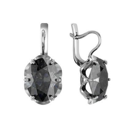 Серьги из Серебра 925 Приволжский ювелир арт. 311268-GH73, Родирование.