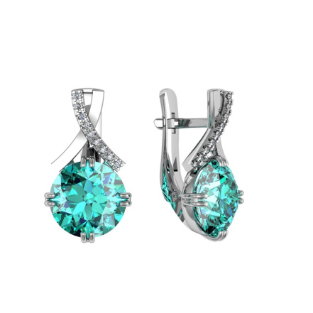 Серьги из Серебра 925 Приволжский ювелир арт. 311269-FA11FA78, Родирование.