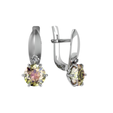 Серьги из Серебра 925 Приволжский ювелир арт. 311269-FA11GH5, Родирование.