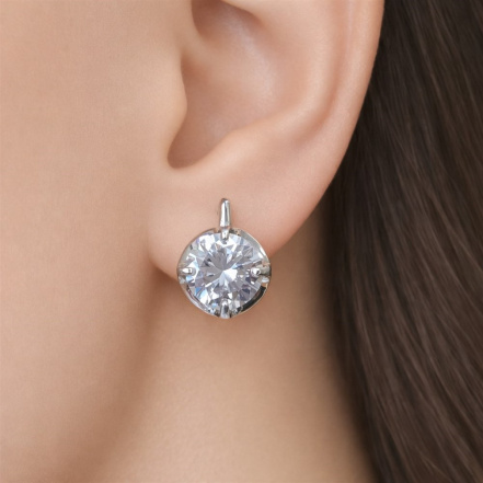 Серьги из Серебра 925 Приволжский ювелир арт. 311274-FA11, Родирование.