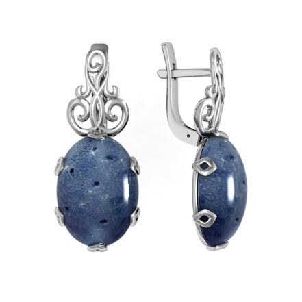Серьги из Серебра 925 Приволжский ювелир арт. 311280-KR15, Родирование.