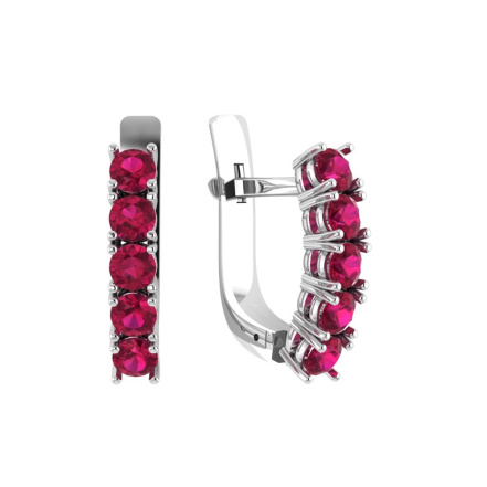 Серьги из Серебра 925 Приволжский ювелир арт. 311303-KD49, Родирование.