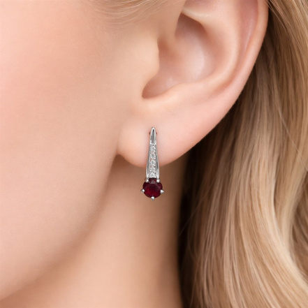 Серьги из Серебра 925 Приволжский ювелир арт. 311304-FA11GR26, Родирование.