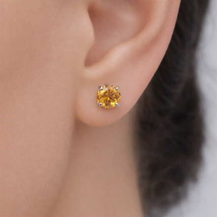 Серьги из Серебра 925 Приволжский ювелир арт. 311308-CT20, Родирование.