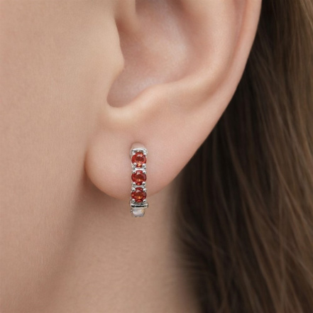 Серьги из Серебра 925 Приволжский ювелир арт. 311309-GH42, Родирование.