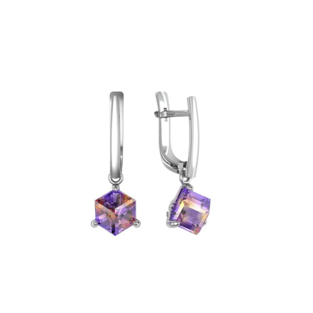 Серьги из Серебра 925 Приволжский ювелир арт. 311314-GH10, Родирование.