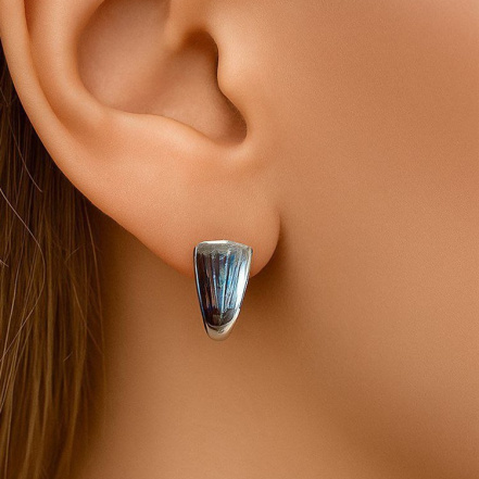 Серьги из Серебра 925 Приволжский ювелир арт. 311316, Родирование.