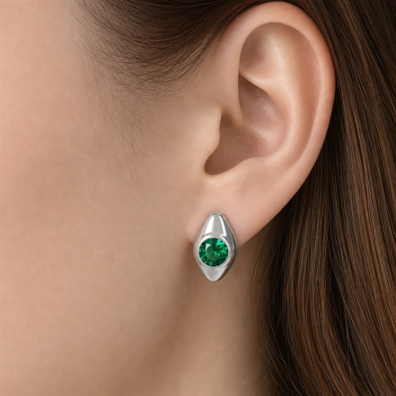 Серьги из Серебра 925 Приволжский ювелир арт. 311407-NK23, Родирование.