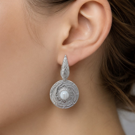 Серьги из Серебра 925 Приволжский ювелир арт. 311420-AG07, Родирование.
