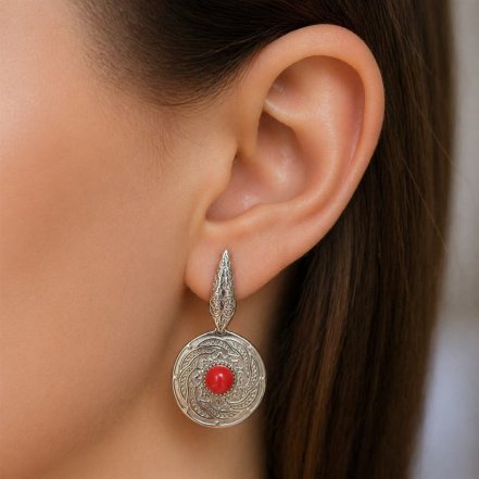 Серьги из Серебра 925 Приволжский ювелир арт. 311420-KR26, Родирование.