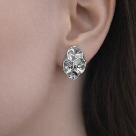 Серьги из Серебра 925 Приволжский ювелир арт. 311442, Родирование.