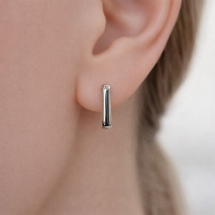 Серьги из Серебра 925 Приволжский ювелир арт. 311460, Родирование.