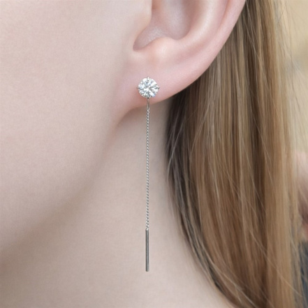 Серьги из Серебра 925 Приволжский ювелир арт. 311462-FA11, Родирование.