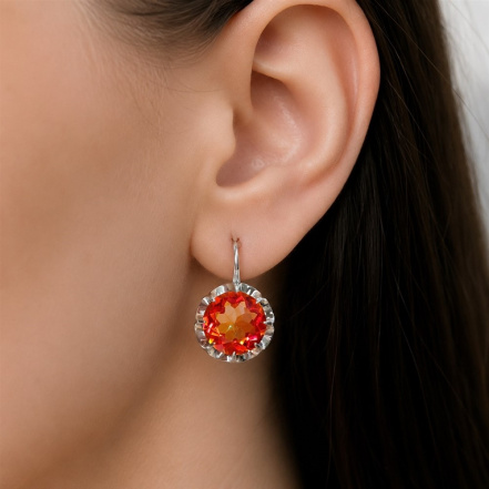 Серьги из Серебра 925 Приволжский ювелир арт. 311470-GH42, Родирование.