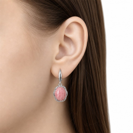 Серьги из Серебра 925 Приволжский ювелир арт. 311476-SM46, Родирование.