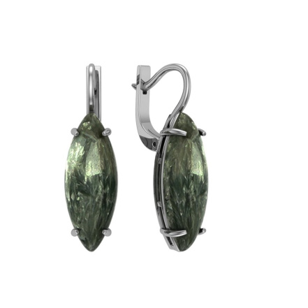 Серьги из Серебра 925 Приволжский ювелир арт. 311524-SN, Родирование.