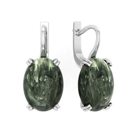 Серьги из Серебра 925 Приволжский ювелир арт. 311534-SN, Родирование.