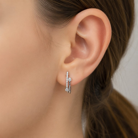 Серьги из Серебра 925 Приволжский ювелир арт. 311600-FA11, Родирование.