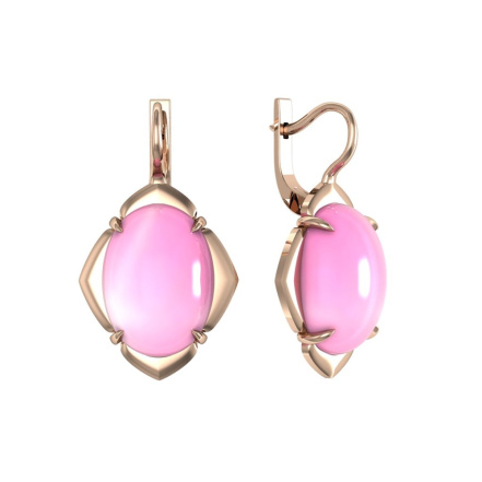Серьги из Серебра 925 Приволжский ювелир арт. 312150-KR46, Золочение в два слоя.
