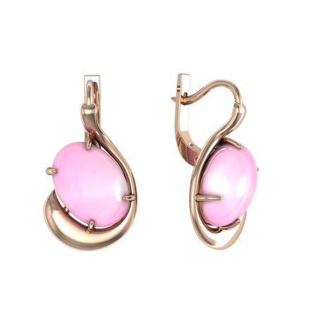 Серьги из Серебра 925 Приволжский ювелир арт. 312151-KR46, Золочение в два слоя.