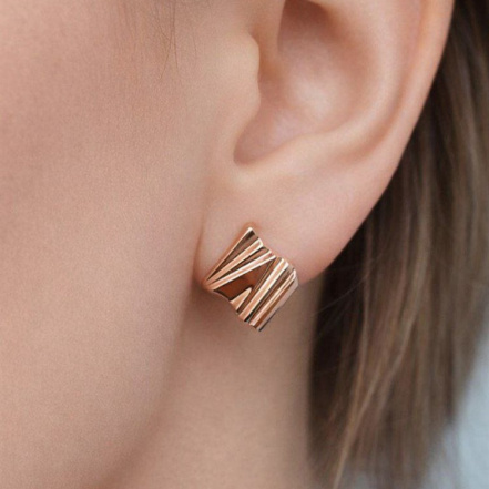 Серьги из Серебра 925 Приволжский ювелир арт. 312414, Золочение в два слоя.