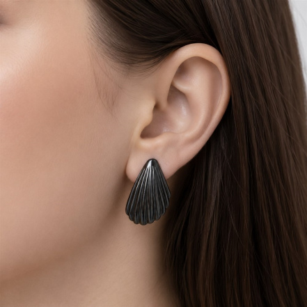 Серьги из Серебра 925 Приволжский ювелир арт. 314014, чёрный оксид.