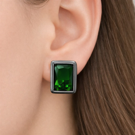 Серьги из Серебра 925 Приволжский ювелир арт. 314067-FA22, чёрный оксид.