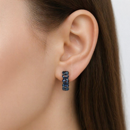 Серьги из Серебра 925 Приволжский ювелир арт. 314107-GH73, чёрный оксид.