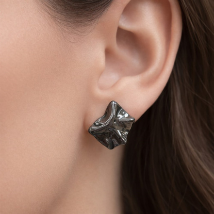 Серьги из Серебра 925 Приволжский ювелир арт. 314285, чёрный оксид.