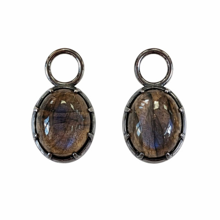 Серьги из Серебра 925 Приволжский ювелир арт. 314426-LB, чёрный оксид.