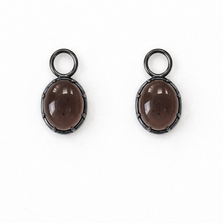 Серьги из Серебра 925 Приволжский ювелир арт. 314426-RT, чёрный оксид.