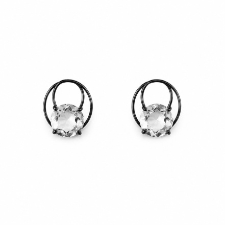 Серьги из Серебра 925 Приволжский ювелир арт. 314430-GH, чёрный оксид.