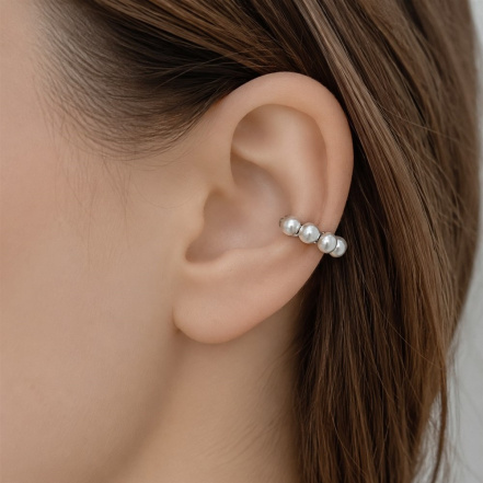 Серьга из Серебра 925 Приволжский ювелир арт. 314537-ZM07, чёрный оксид.